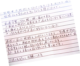 アンケート用紙