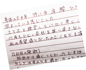 アンケート用紙